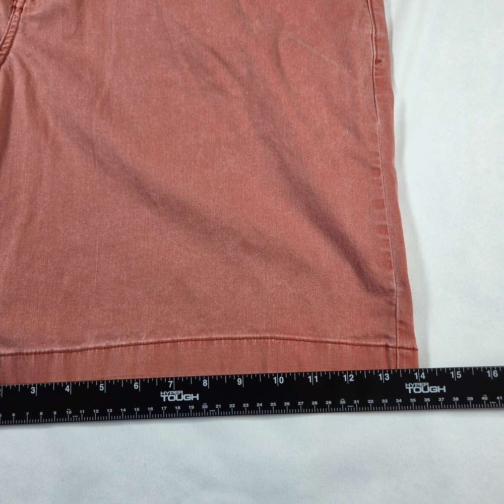 Tommy Bahama Boracay Shorts Mens 44 Coral Red Cotton Tencel Stretch Chino 44LG - Picture 9 of 11